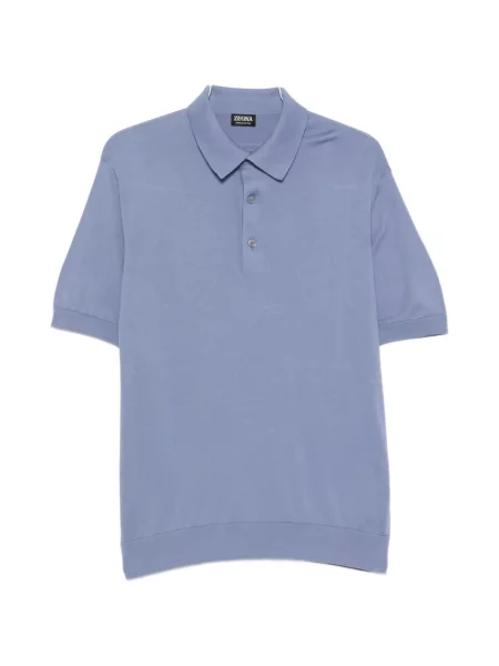 Scurt tricou polo Zegna albastru