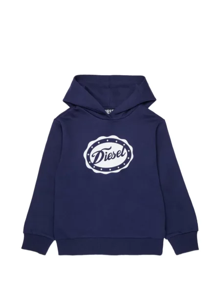 Bluza z kapturem dziecięca Diesel niebieska