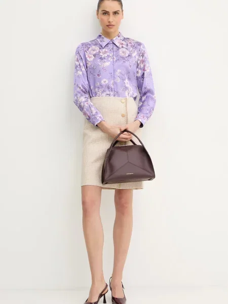 Спідниця з додаванням льону Luisa Spagnoli Tanzania