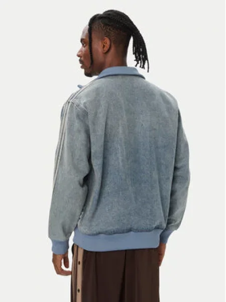 Bežecká džínsová bunda Adidas Originals modrá
