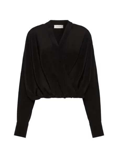 Cămașă Sportmax de mătase plic negru