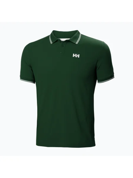 Tricou polo pentru bărbați Helly Hansen Kos Polo jungle green verde