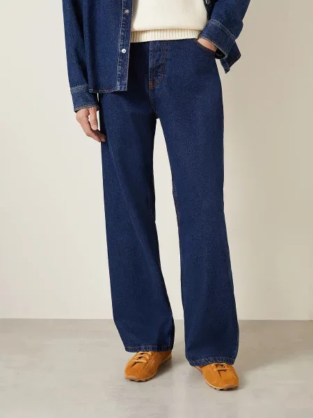 Ami Paris Džíny Relaxed Fit indigo