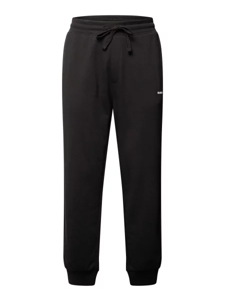 HUGO Pantaloni Dayote / alb negru