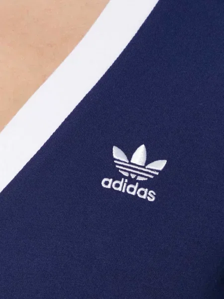 Pantaloni Adidas cu dungi de costum albastru