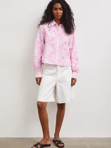 Medicine koszula z bawełną różowa