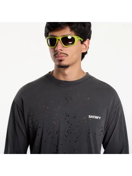 T-shirt Satisfy MothTech Long Tee Aged Black M szara