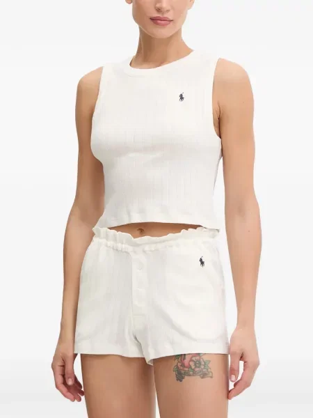 Είδος υφάσματος πιτζάμας Polo Ralph Lauren με κέντημα μπλε