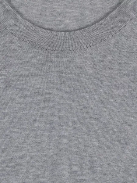 Къс тениска John Smedley с кръгло деколте сиво