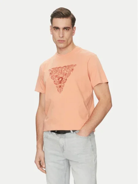 Guess Tricou Portocaliu roșu