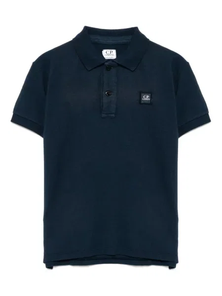 Koszulka polo dziecięca C.p. Company niebieska
