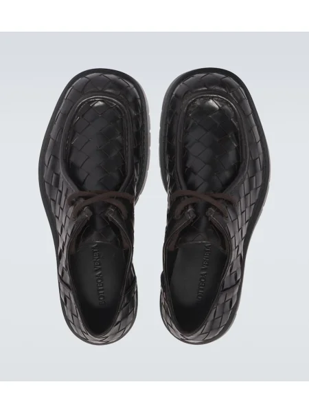 Pantofi derby Bottega Veneta din piele maro