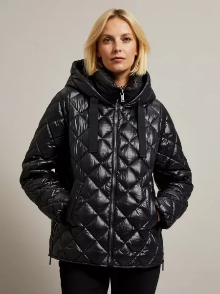 Geacă Moodo cu glugă negru