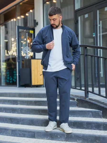 Штани спортивні Umon бавовна/еластан синій