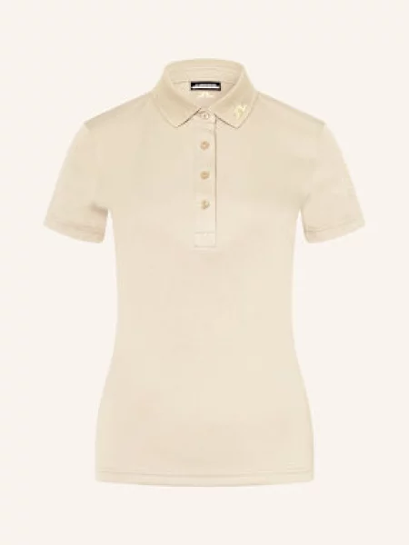 J.Lindeberg Funkcjonalna Koszulka Polo braun beżowe