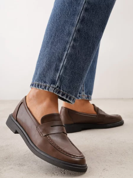 Mocasini minimalisti VICES în stil clasic Mielessa maro