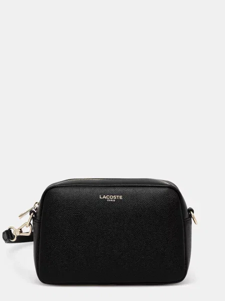 Lacoste geantă de piele negru