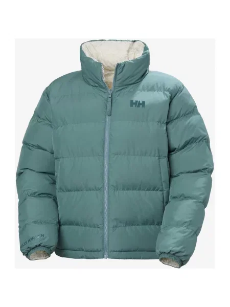 Kurtka Helly Hansen Yu 23 odwracalna puchowa zielono-niebieska XS niebieska