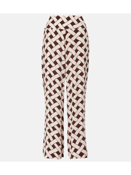 Pantaloni Rixo cu imagine maro