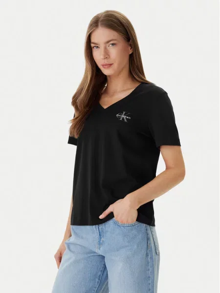 Calvin Klein Jeans Majica nebesko plava / kaki / crna bijela