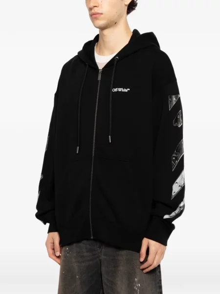 Hanorac cu glugă Off-white alb
