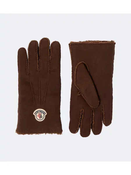 Rukavice Moncler hnedá