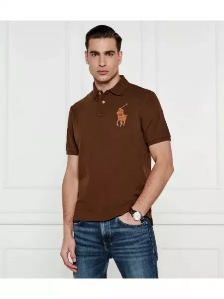 POLO RALPH LAUREN Tenisz póló barna