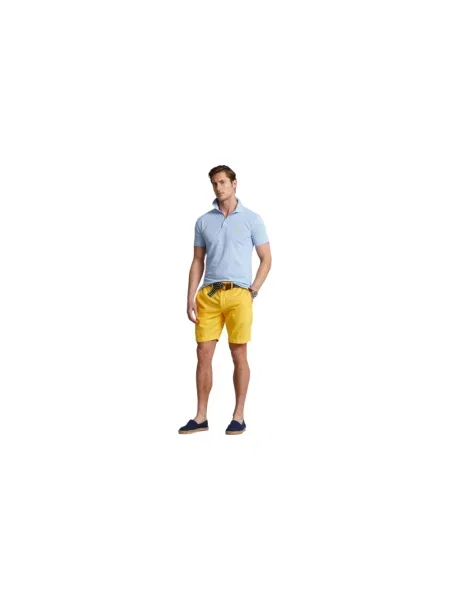 Koszulka polo Ralph Lauren ze stretchu niebieska
