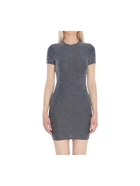 Sukienka koszulowa Alexander Wang z nadrukiem czarna