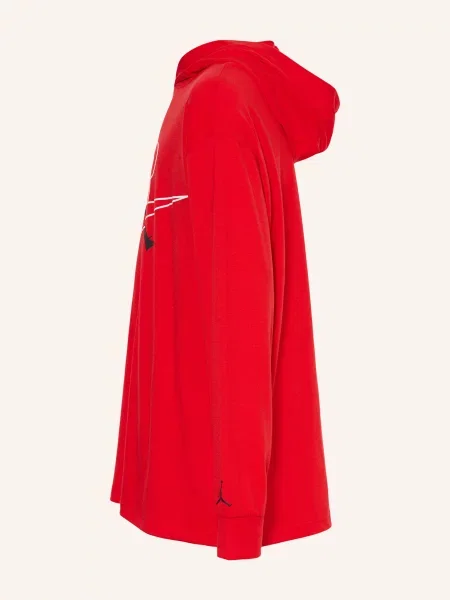 Jordan Mikina S Kapucí Mj Jumpman Air červená černá bílá