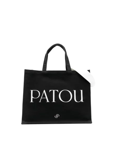 Torebka Patou z logo czarna
