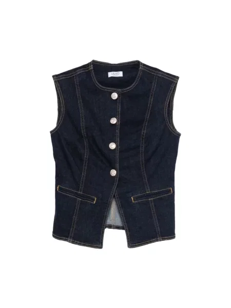 Kamizelka jeansowa Liu Jo niebieska