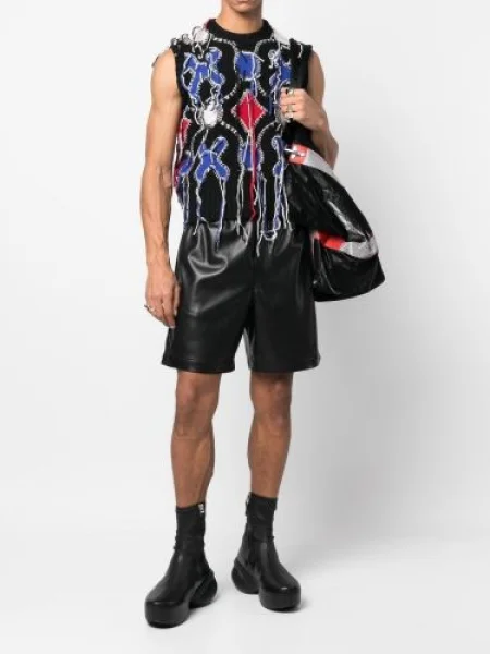 Плетен елек Charles Jeffrey Loverboy черно