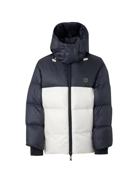 ARMANI EXCHANGE Geacă de iarnă bleumarin / murdar alb