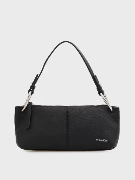 Шкіряна сумка Calvin Klein чорна