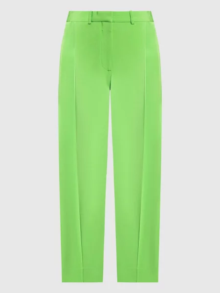 Брюки Victoria Beckham зеленые