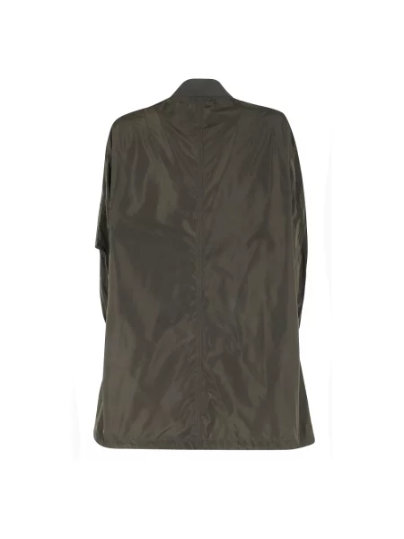 Lniana kurtka Aspesi jednorzędowa zielona