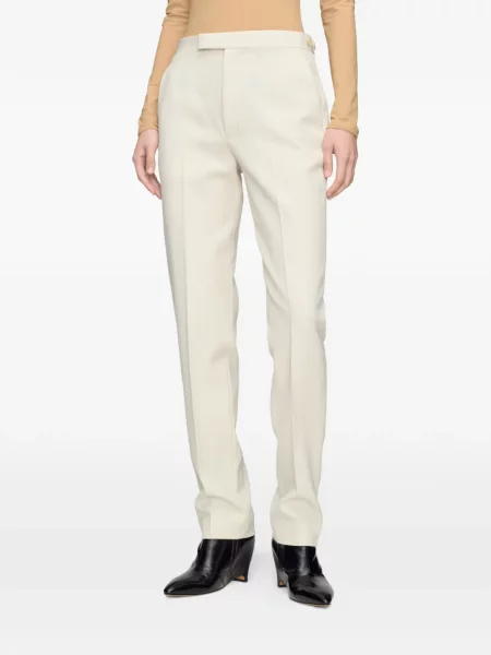 Pantaloni Maison Margiela alb