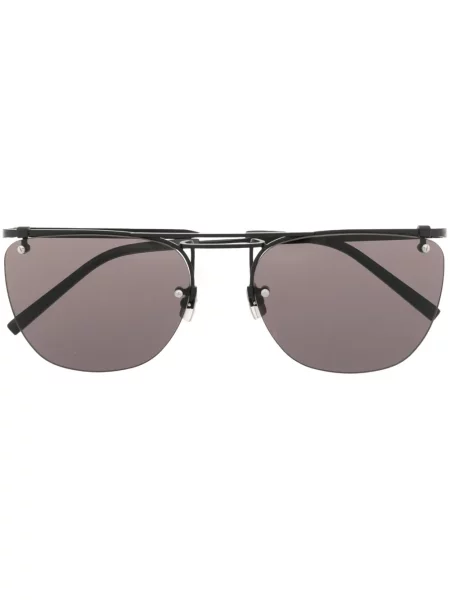 Ochelari de soare pătrați Saint Laurent Eyewear negru