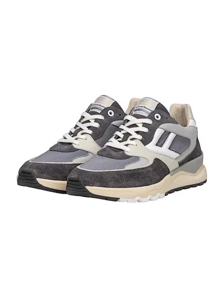 Sneakersy Van Bommel zamszowe szare