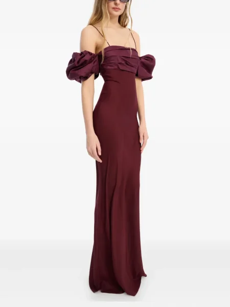 Rochie Rotate Birger Christensen din șifon de costum roșu