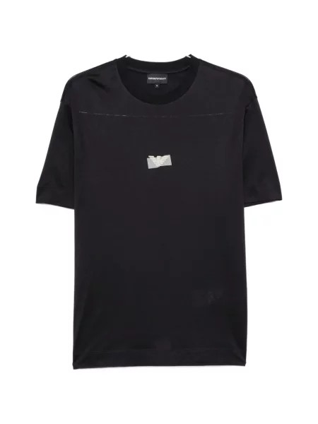 Tricou Emporio Armani cu imagine negru