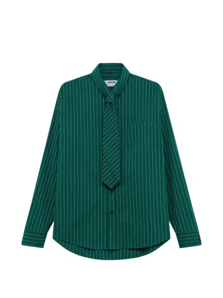 Cămașă Msgm cu legături verde