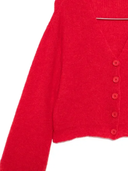 Cardigan Akep cu decolteu în V roșu