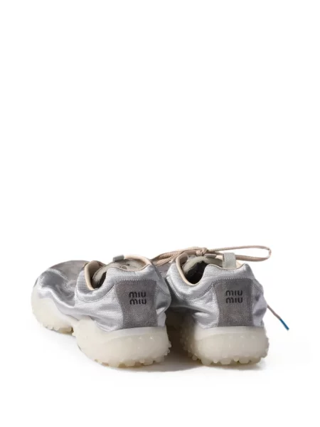 Sneakerși Miu Miu din piele de căprioară