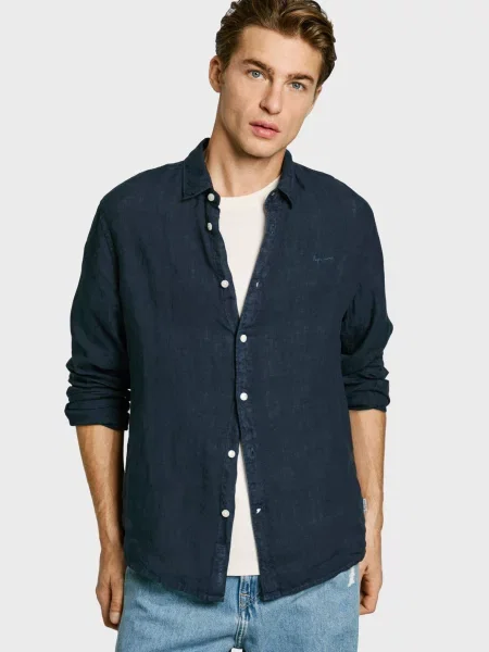 Джинсова сорочка Pepe Jeans синій
