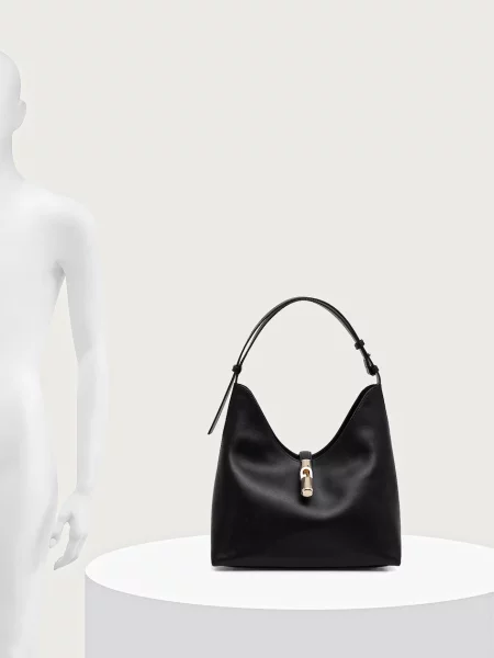 Кожаная сумка хобо Furla