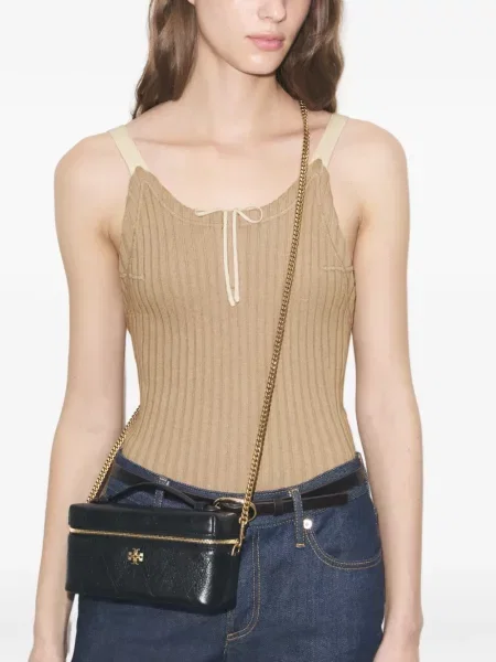 Matlasat geantă Tory Burch negru