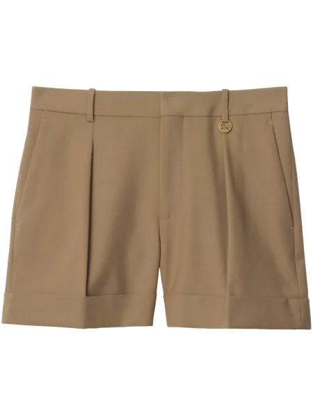 Szorty Burberry wełniane brązowe