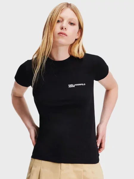 Футболка Karl Lagerfeld Jeans чорний